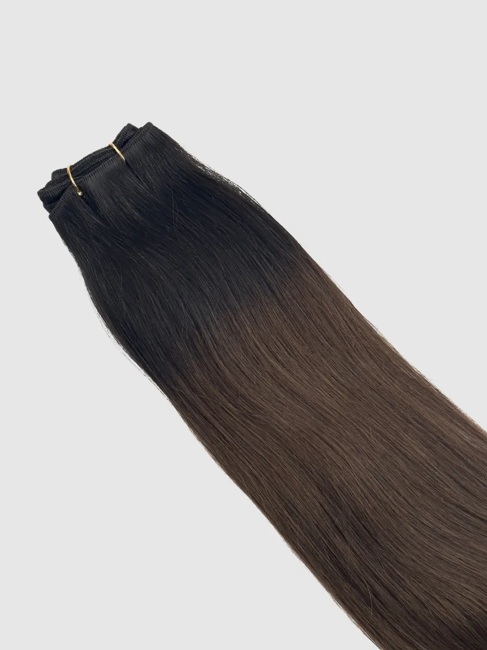 Hair Weft - Hårtrense - Ombre #1b/#2/#4