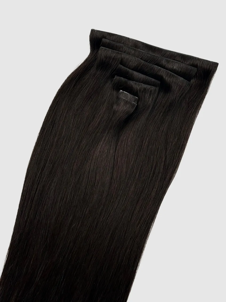 Invisible clip-on extensions - Sort/Brun #1B