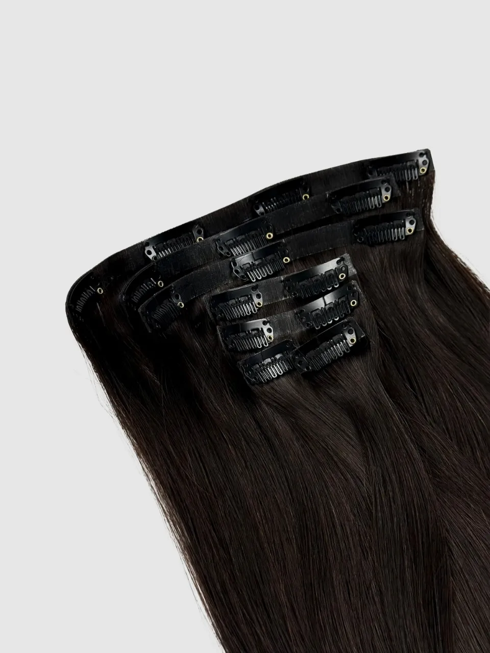 Invisible clip-on extensions - Sort/Brun #1B