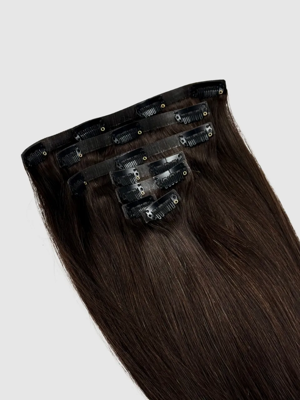 Invisible clip on - Farge Mørkebrun #2