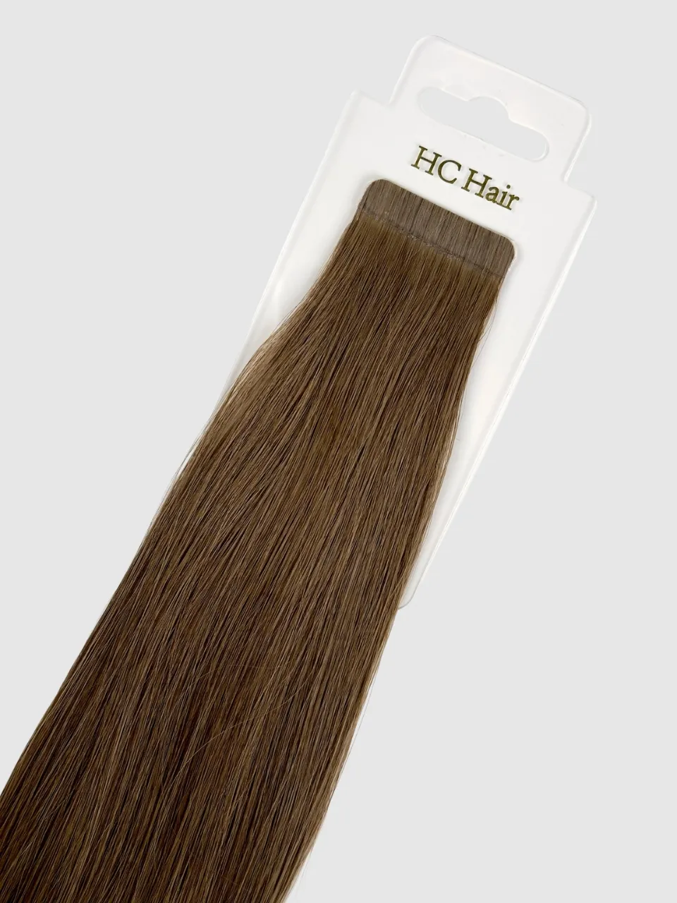 Tape extensions 65 cm - Europeisk hår - Nøttebrun #6