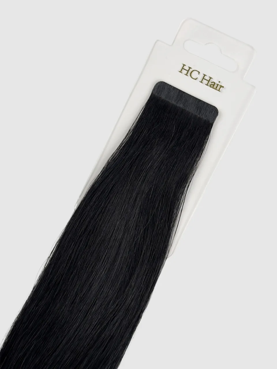 Tape extensions 45 cm - Europeisk hår - Sort #1