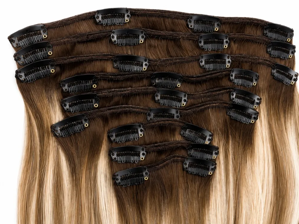 Clip on extensions 65 cm - Europeisk hår - 2/66/60