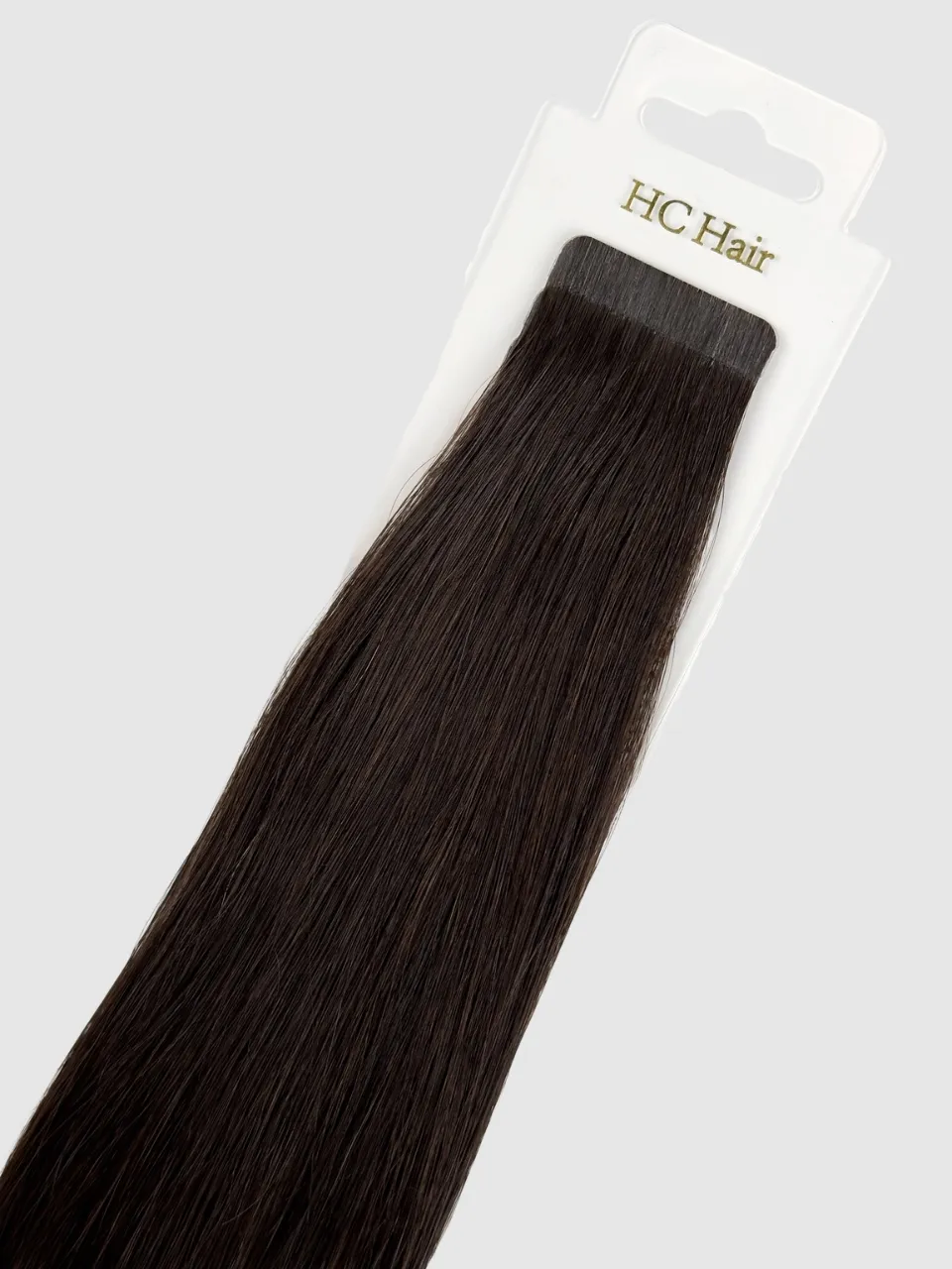 Tape extensions 45 cm - Europeisk hår - Mørkebrun #2
