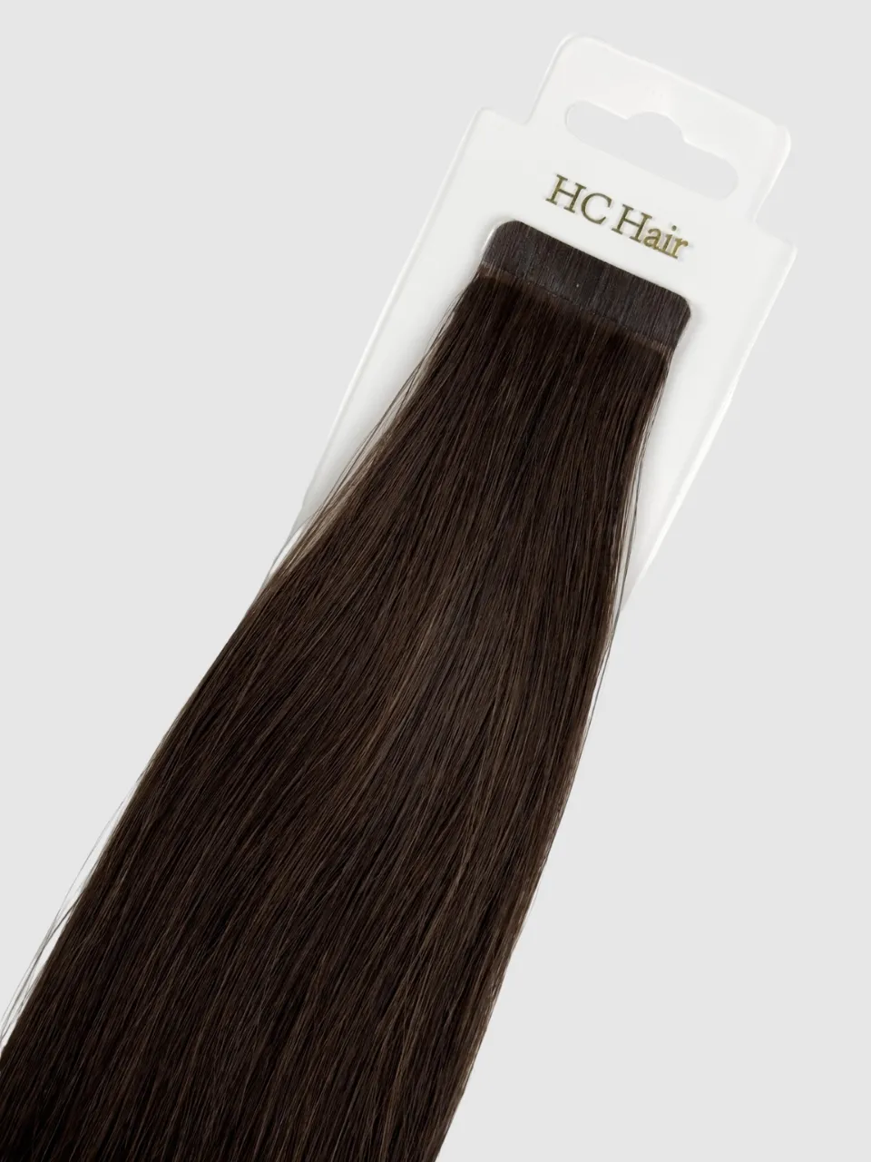 Tape extensions 45 cm - Europeisk hår - Mellombrun #3
