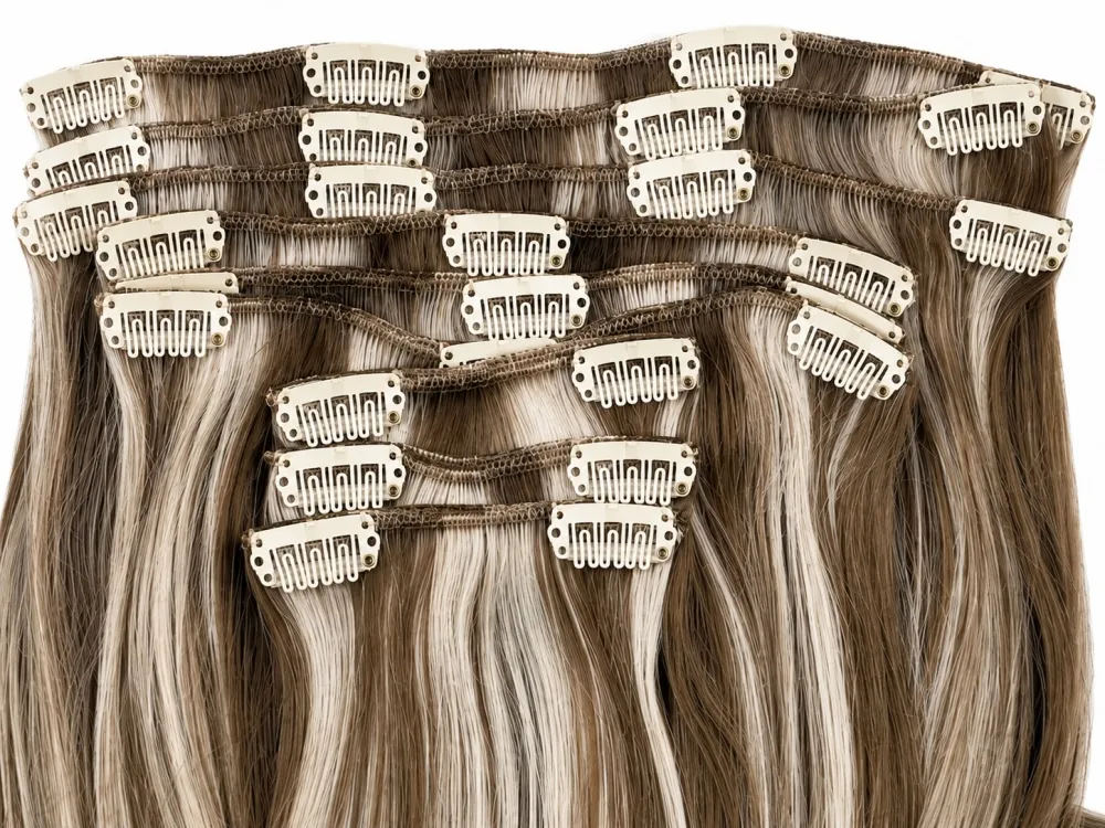 Clip on extensions 65 cm - Europeisk hår - M18