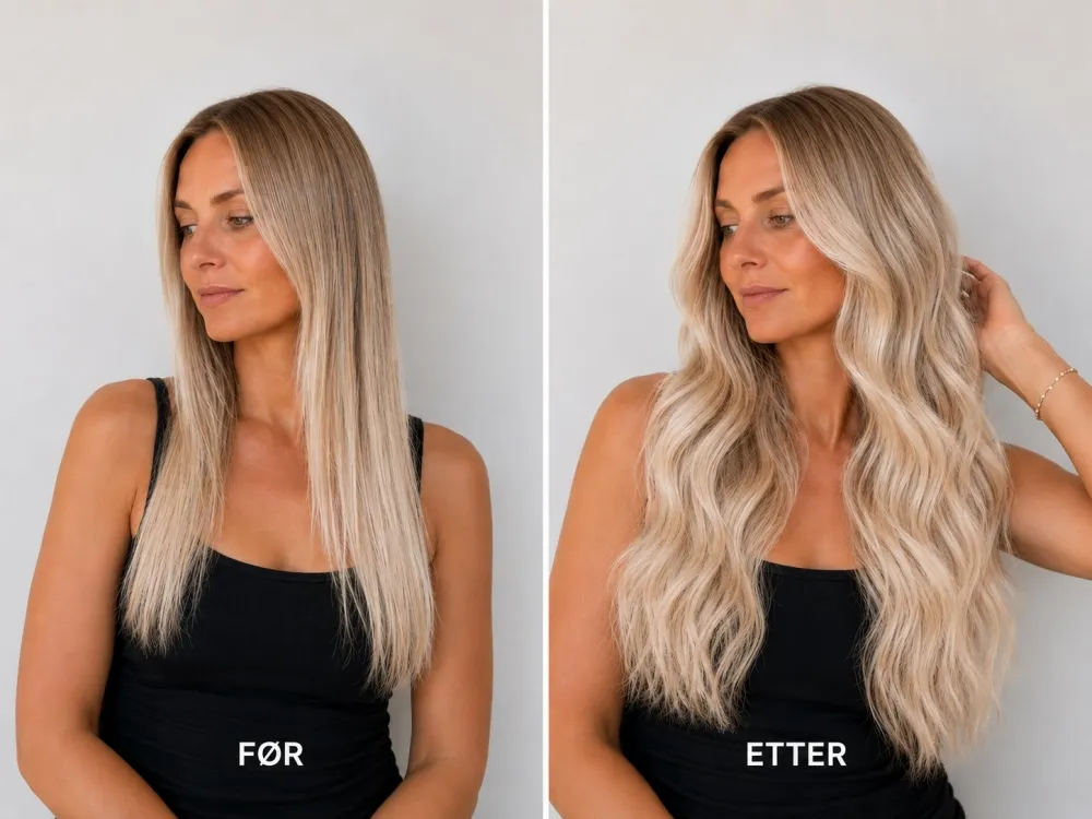 Før og etter - Farge Balayage 8/60