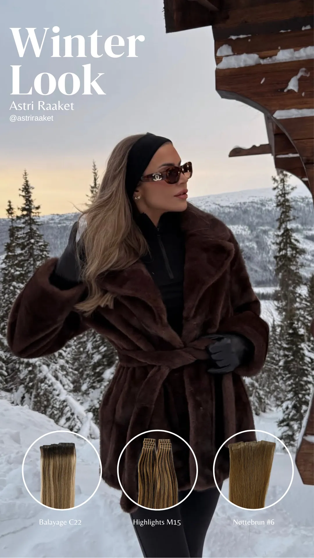 Vedlikehold av hair-extensions på vinteren.