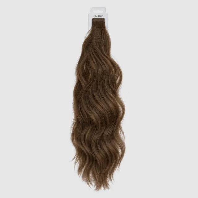 Nøttebrun #6 - Europeisk tape 55 cm - Wavy