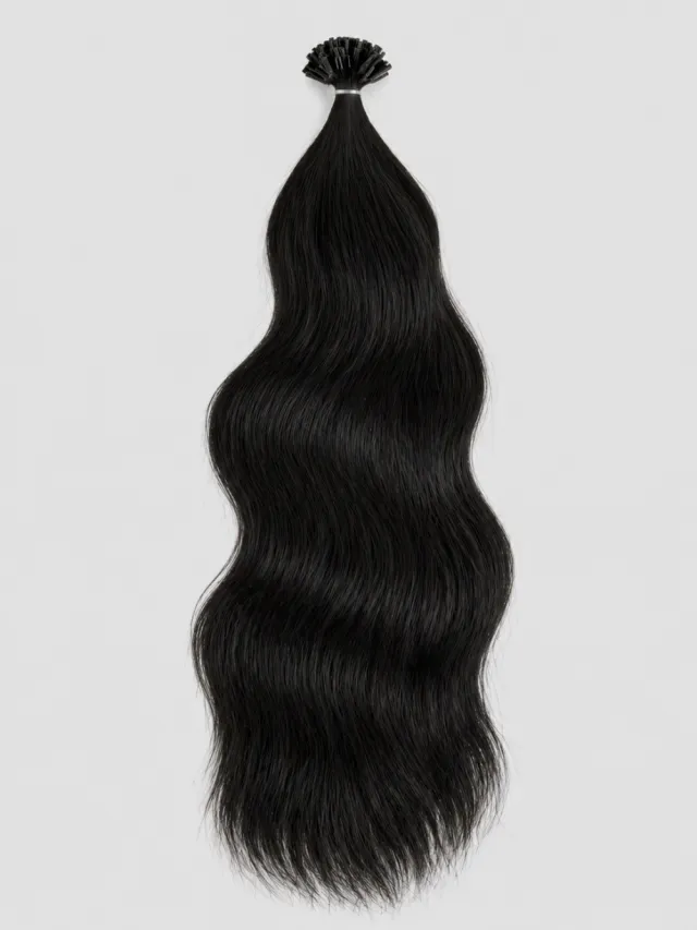 SORT #1 - Europeisk Keratin 55 cm - Bølger