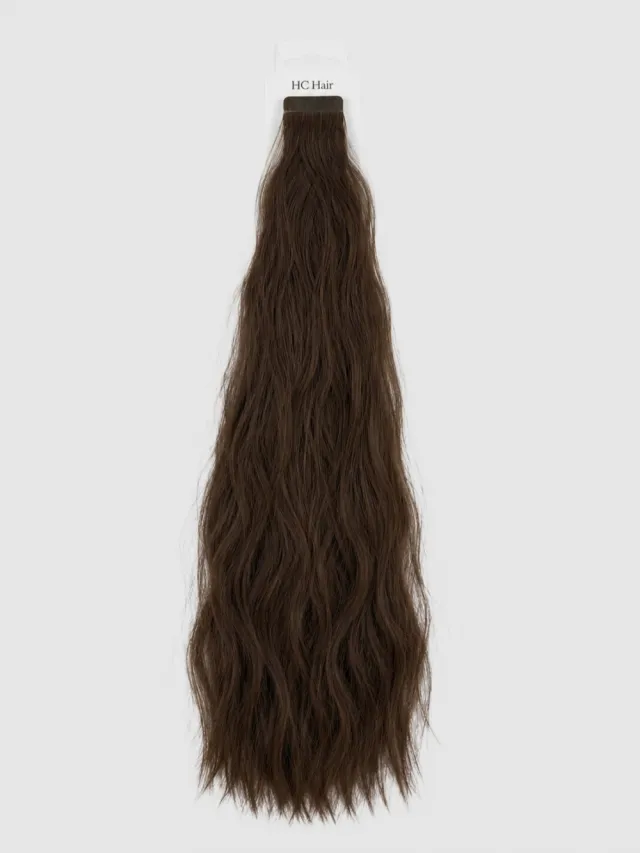 Mellombrun #3 - Europeisk tape 55 cm - Wavy