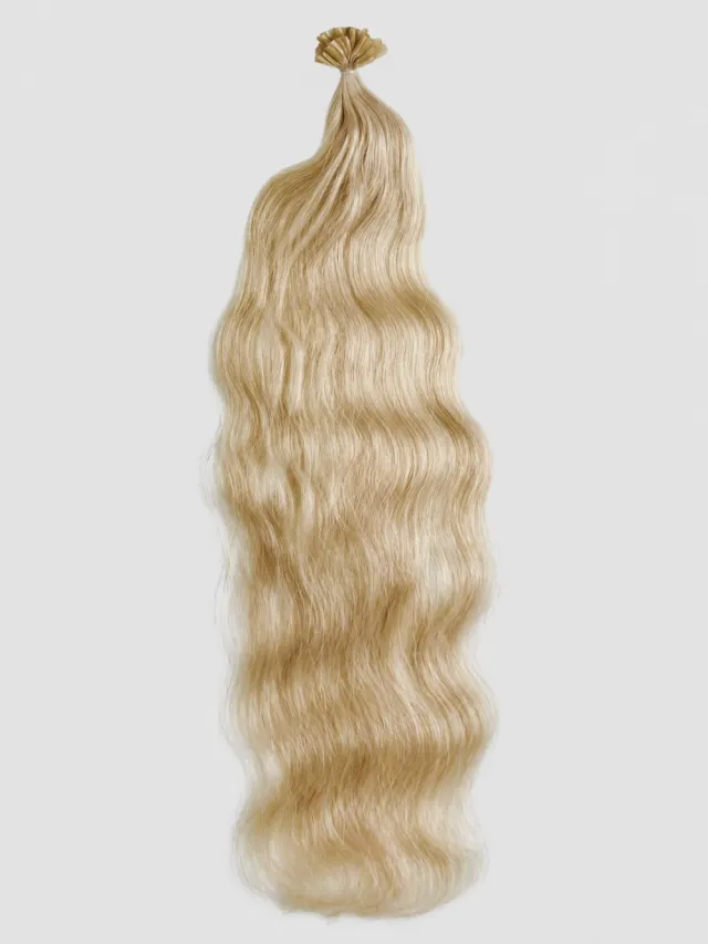 LYS BLOND #613 - Europeisk Keratin 55 cm - Bølger