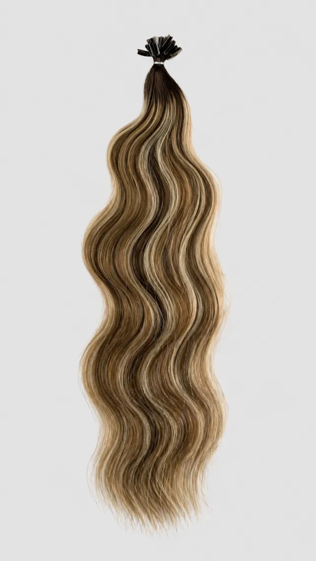 BALAYAGE C22 - Europeisk Keratin 55 cm - Bølger
