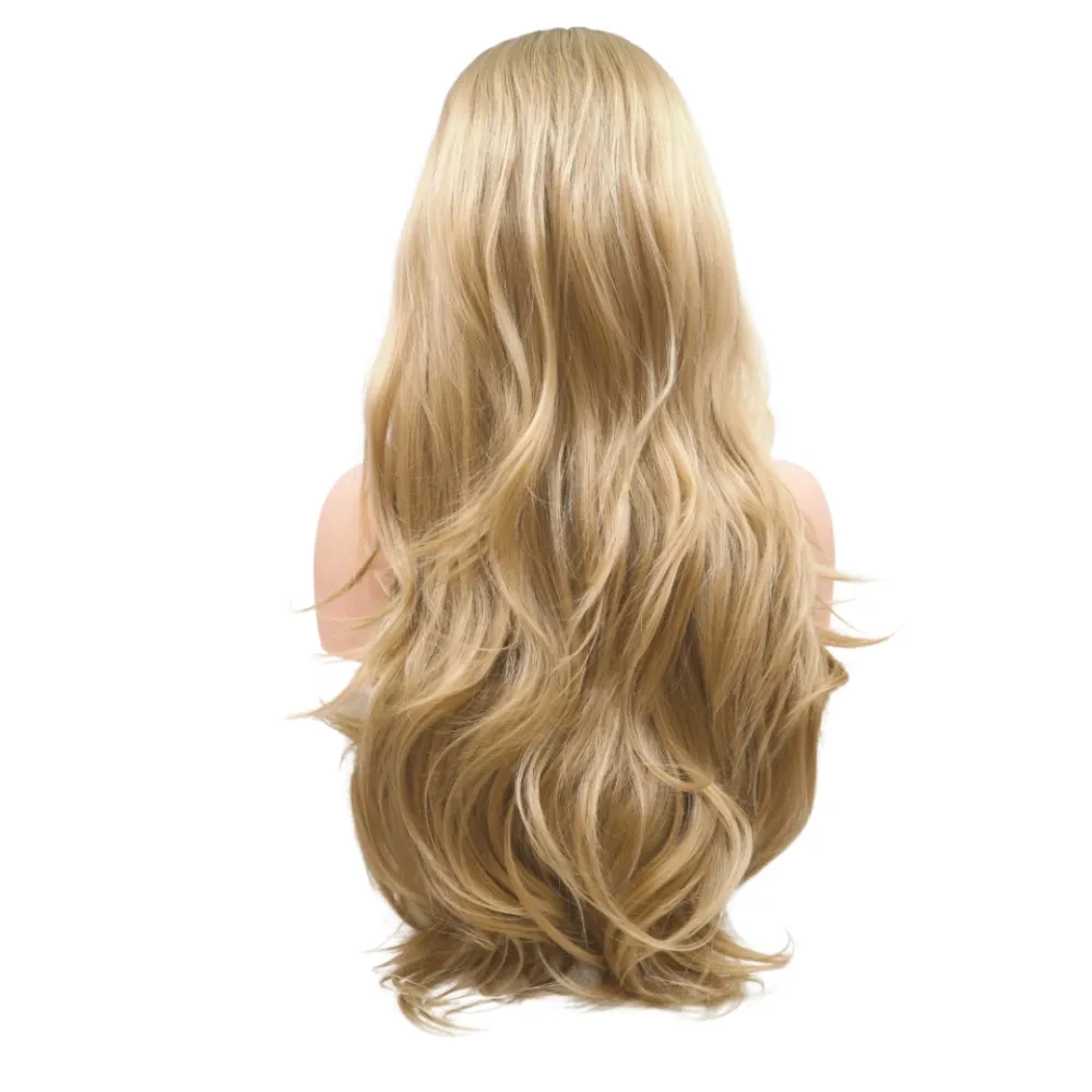 Lace front parykk - Syntetisk - Ombre blonde