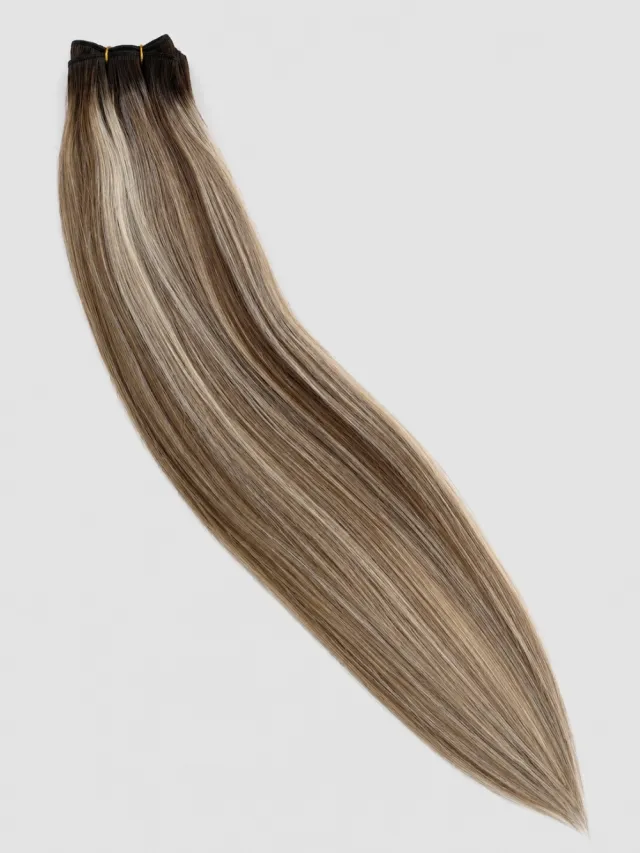 OMBRE HIGHLIGHTS #2/#66/#60 - HAIR WEFT 55 CM/100G