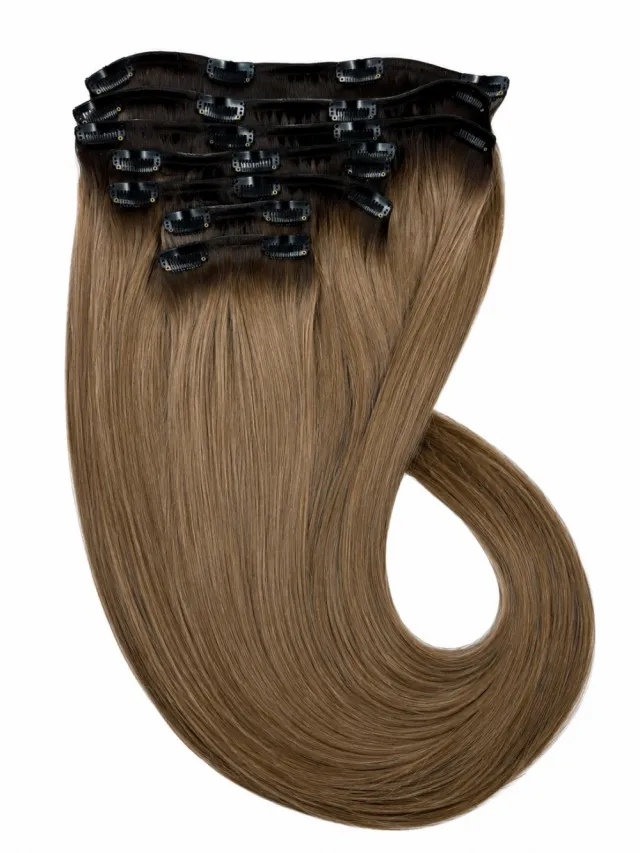 OMBRE #2/#6 - Europeisk Clip on 40 cm