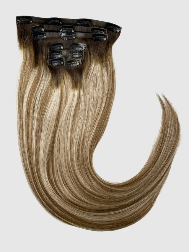 OMBRE HIGHLIGHTS #2/#66/#60 - Invisible Clip-On 55 cm