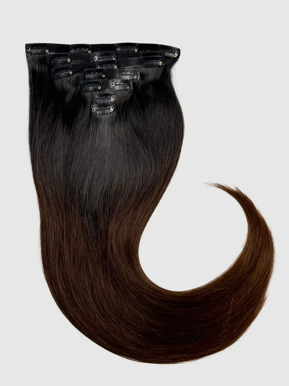 Invisible clip-in extensions - Ombre 1b/2/4