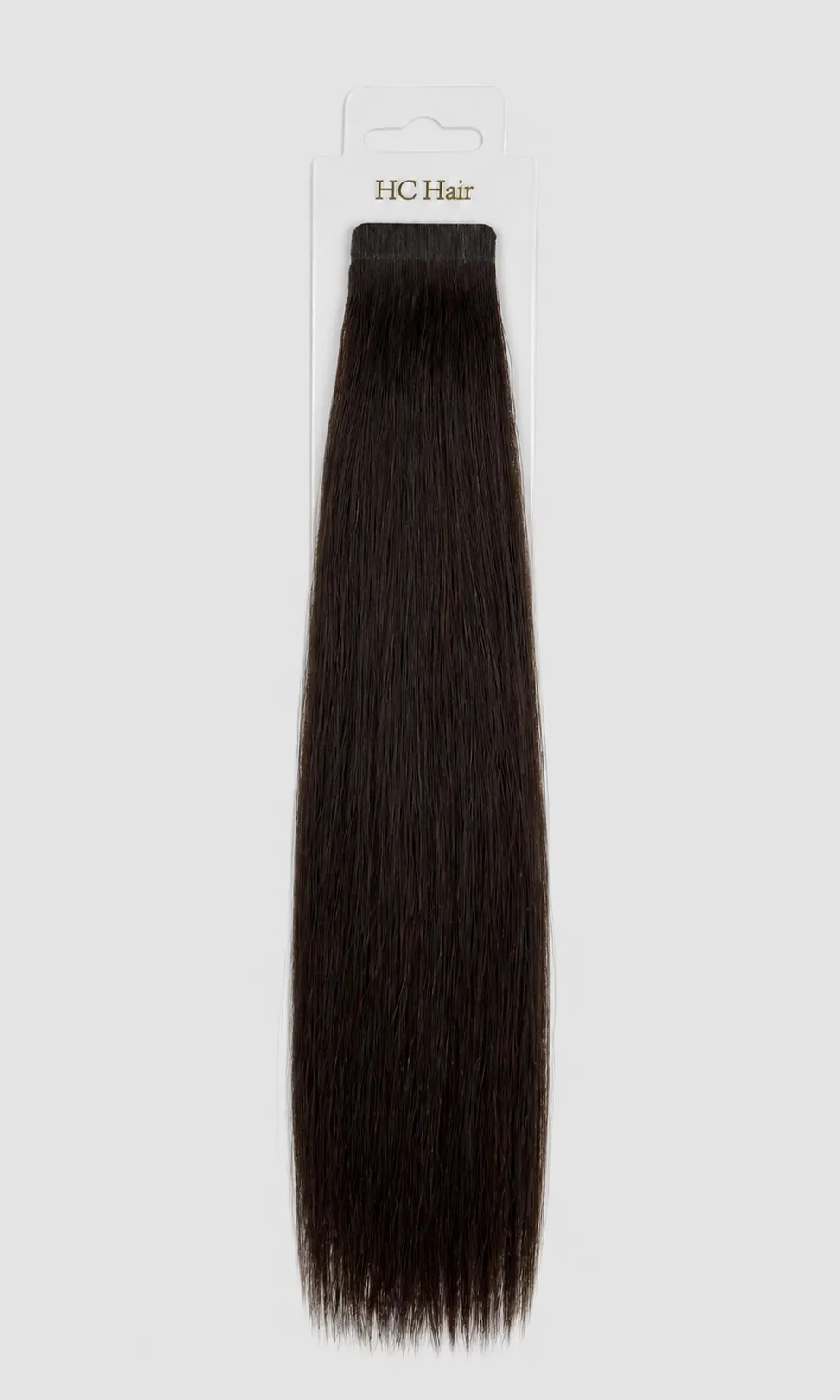 Tape extensions 35 cm - Europeisk hår - Mørkebrun #2