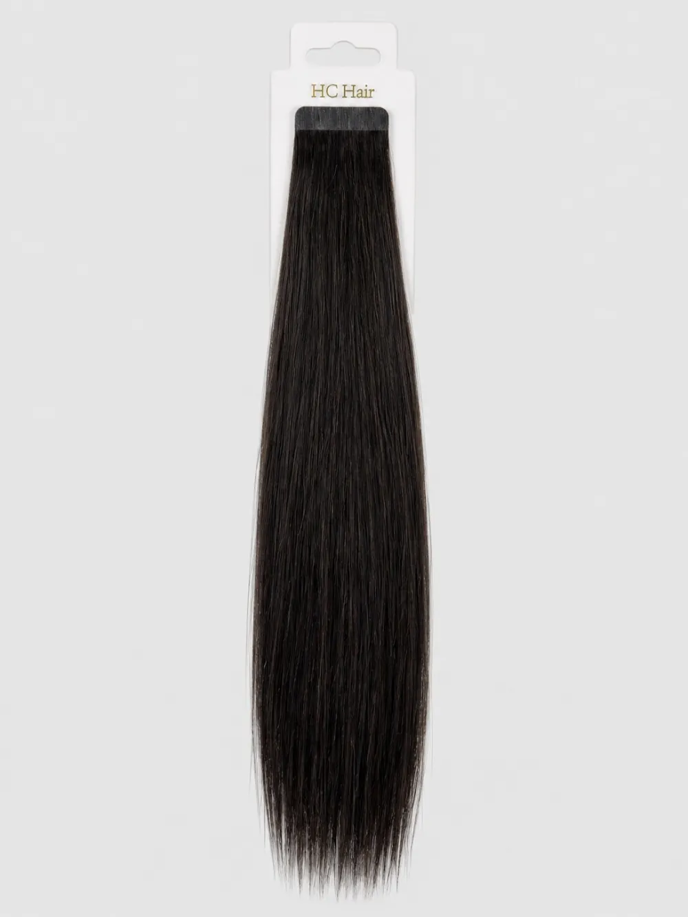 Tape extensions 35 cm - Europeisk hår - Sort/brun #1b