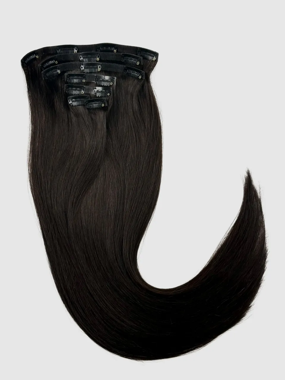Invisible clip-on extensions - Sort/Brun #1B
