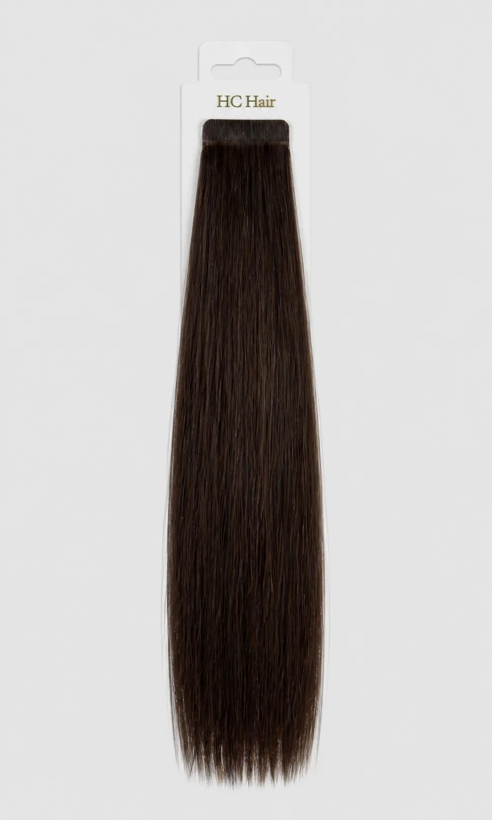 Tape extensions 45 cm - Europeisk hår - Mellombrun #3