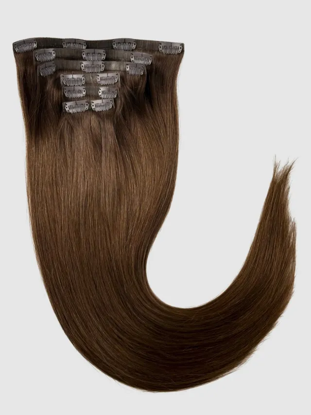 BRUN #4 - Invisible Clip-On 55 cm