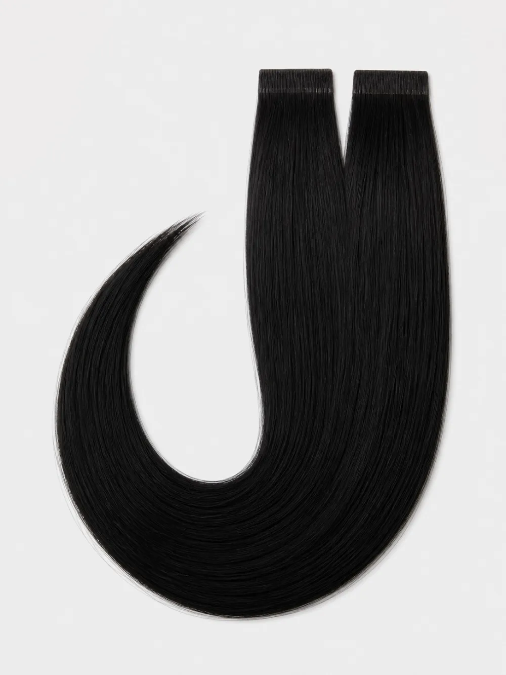Pro Invisible tape extensions 55 cm - Double drawn - Farge Sort #1