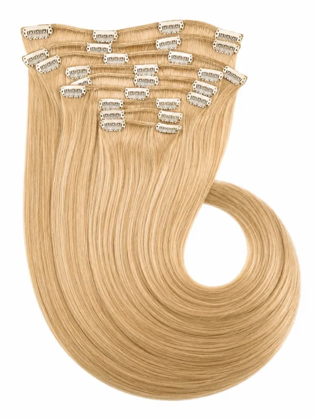 GYLLEN BLOND #22 - Europeisk Clip on 55 cm