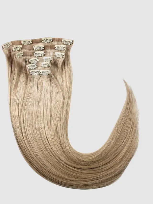 KALD BLOND #101 - Invisible Clip-On 55 cm