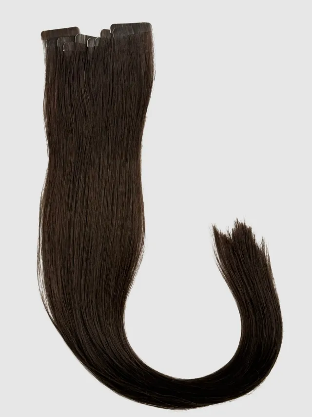 MØRKEBRUN #2 - Pro Tape Extensions 55 cm