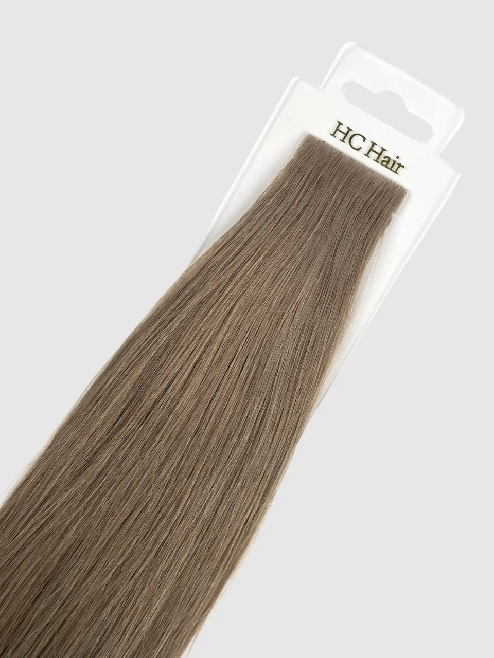 Askebrun farge 7 - Invisible tape extensions 55 cm