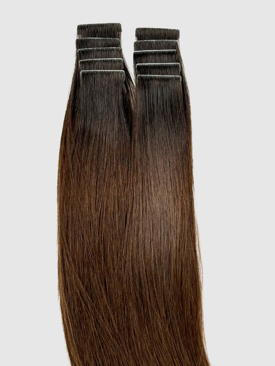 HCHair Invisible tape extensions 45 cm - Ombre 1B/2/4