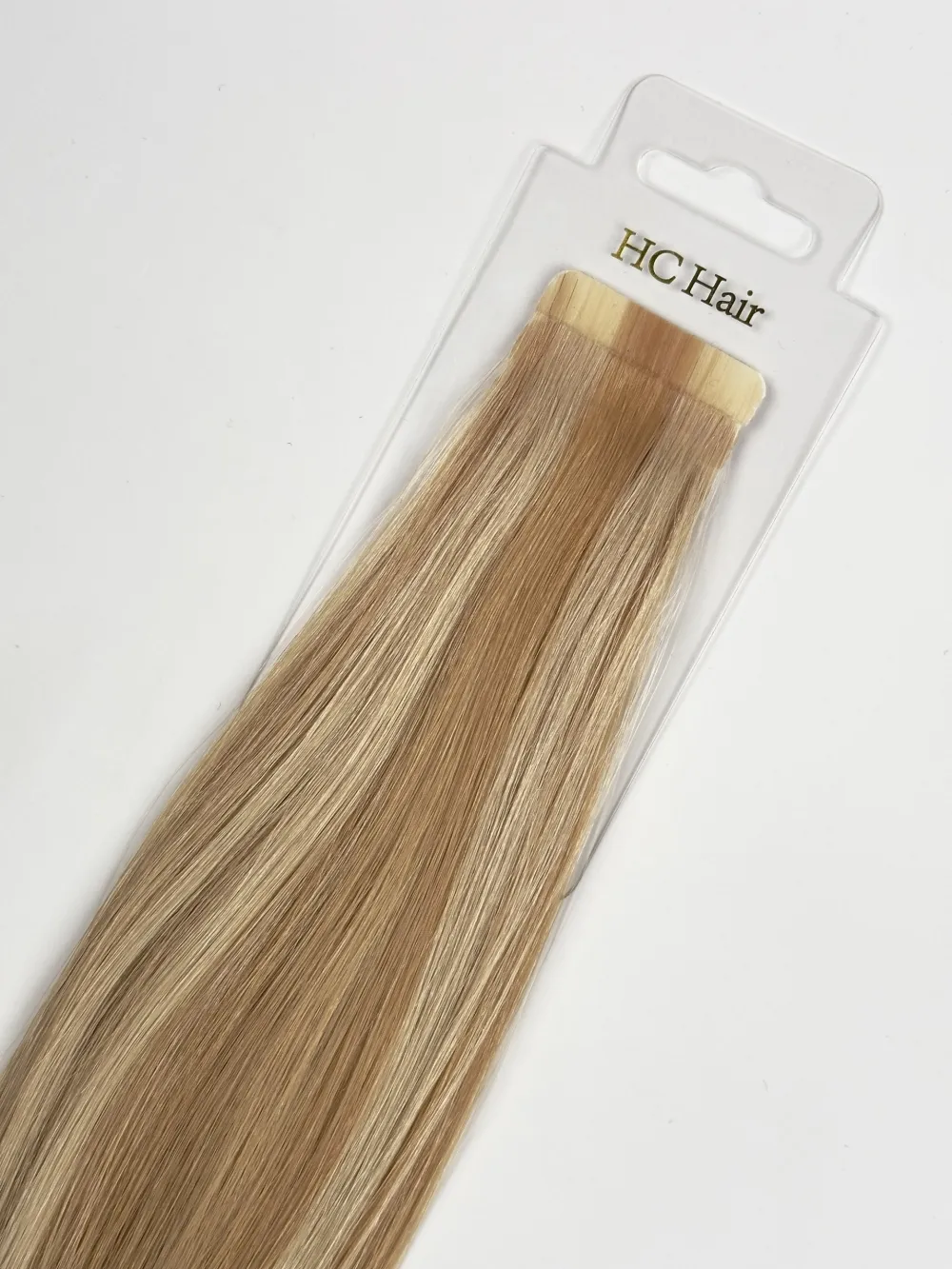Tape extensions 35 cm - Europeisk hår - Highlights #18/#613