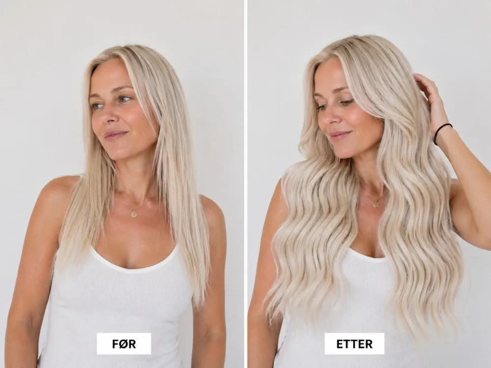 Før og etter - Platinablond #60